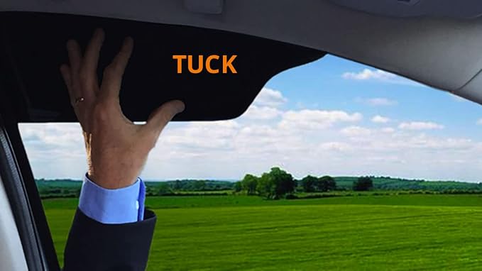 Blackout Sun Visor Sunshade Extender for Car Window Windshield Sun Shade Anti-Glare Car Sun Visor Protects from Sun Glare, Snow Blindness, UV Rays, Universal for Cars, SUVs 1 Pack - Image 3