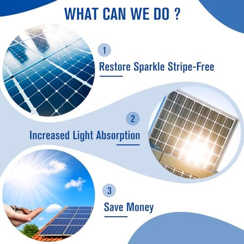 Teexpert Solar Panel Cleaner (1Gallon Makes 600 Gallons), Ultra Concentrated Glass & Solar Panel Cleaning, Streak-Free Quick Dry Remove Dirt, Dust, Droppings, Oils, Fingerprints & Water Spots - Image 3