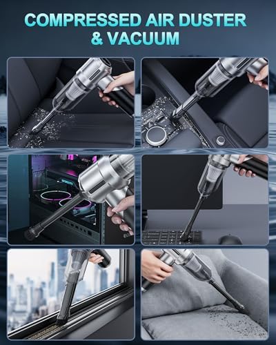 houscly Car Vacuum Cordless Mini Handhled 4-in-1 High Power Cleaner 20000Pa - Image 3