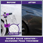Brug's™ Pro Foam Cannon Clear Edition V2 - Professional Car Wash Foam Gun for Pressure Washer - Adjustable Spray Blaster, 1.1mm Orafice, Wide Neck Bottle, 1/4" Quick Connector - Snow Foam Cannon - Image 3