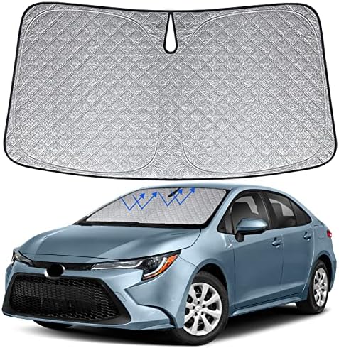 6 Layers Windshield Sun Shades for Toyota Corolla 2020-2023 by Federedevo