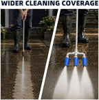Triple Pressure Washer Turbo Nozzle, 3-Head, 1/4-Inch Quick Connect - Image 6