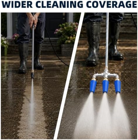Triple Pressure Washer Turbo Nozzle, 3-Head, 1/4-Inch Quick Connect - Image 6