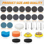331 PCS 2 Inch Wet Dry Sanding Discs 60-10000 Grit Assorted - Image 2