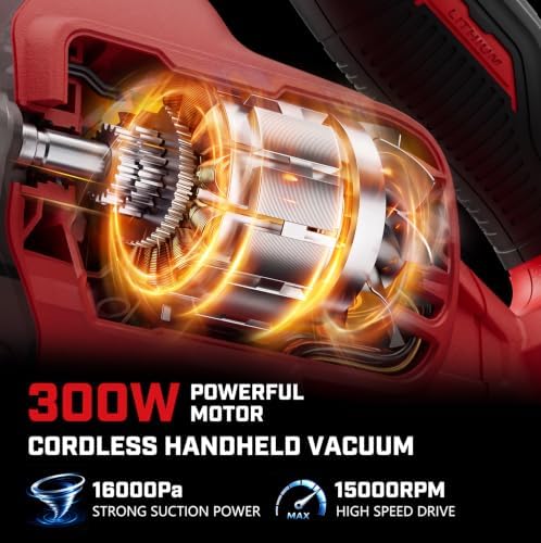 Cordless Vacuum Compatible with Milwaukee 18V Battery (No Battery) - Image 7