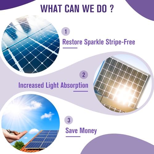 Teexpert Solar Panel Cleaner (32oz Makes 150 Gallons), Ultra Concentrated Glass & Solar Panel Cleaning, Pro Quick Dry Streak-Free Remove Dirt, Dust, Droppings, Fingerprints, Oils & Water Spots - Image 4