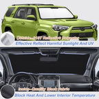 Custom Fit Windshield Sunshade Compatible with Toyota 4Runner 2010-2022 2023 2024 Accessories Blocks UV Rays Sun Visor Protector Folding Front Window Sun Shade Cover Keep Your Car Cooler - Image 2