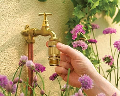 HQMPC Garden Hose Quick Connect Solid Brass Quick Connector 3/4 inch GHT (4 Sets) - Image 5