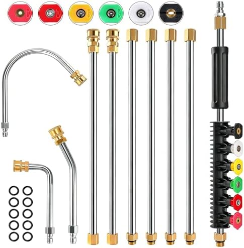 10 Pack 9 FT Pressure Washer Wand, Gutter Cleaning Tools from the Ground by Unknown