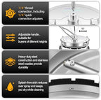 LidoDola 20'' Pressure Washer Surface Cleaner, Power Washer Accessory - Image 2