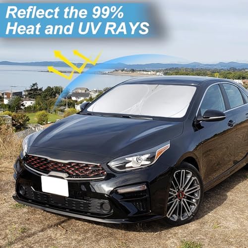 Windshield Sunshade for Kia Forte 2019-2024 2025 2026 Window Sun Shades - Image 5