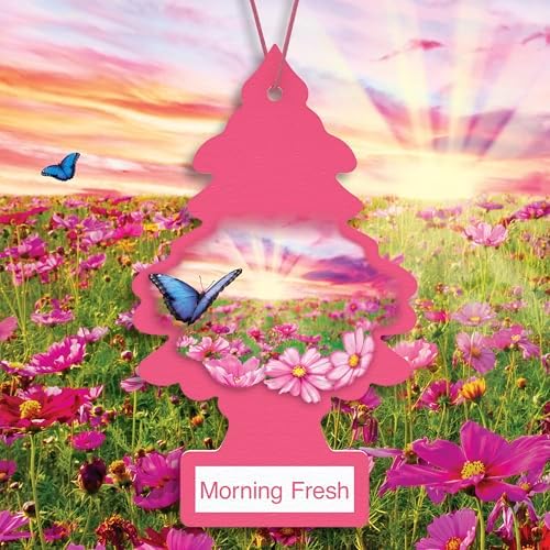 LITTLE TREES Car Air Freshener | Hanging Tree Provides Long Lasting Scent for Auto and Home | 24 Air Fresheners |Morning Fresh - Image 3