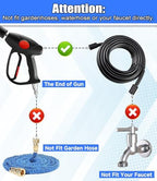 M MINGLE Swivel Pressure Washer Gun with Extension Wand, 3/8" Quick Connect - Image 2