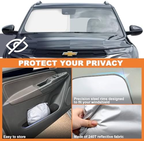 Foldable Front Windshield Sunshade fit for Chevrolet Trailblazer 2021-2026 - Image 4