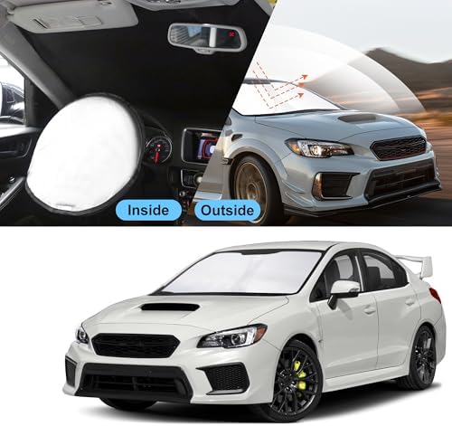 TINGLU Sun Shade for Subaru WRX 2015-2021 Accessories Windshield Sun Shade Window Shade UV Rays Protection Sun Visor Cover with Steering Wheel Sunshade Storage Bag - Image 6