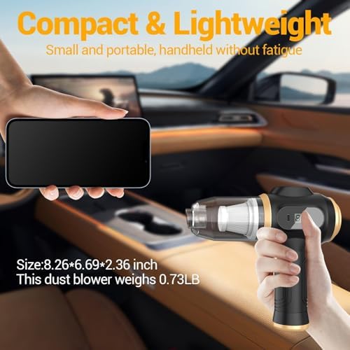Portable Car Vacuum Cordless Mini Handheld Vacuums Cleaner - Image 3