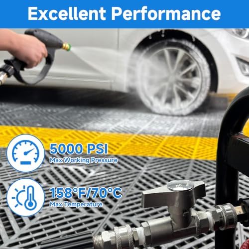 Ball Valve Pressure Washer– 3/8" Quick Connect Shut Off Valve - Image 2