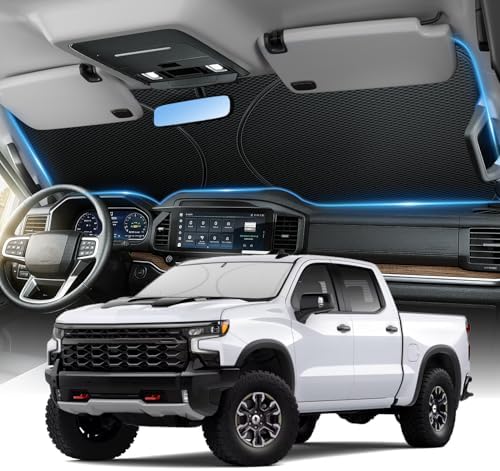 Zanch Windshield Sun Shade for Pickup Truck, 64" × 32" by Zanch