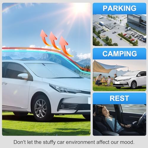 Custom Fit Windshield Sun Shade for Toyota Corolla 2014-2019 - Image 6