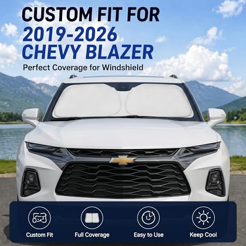 Custom Fit Windshield Sun Shade for Chevy Chevrolet Blazer 2019-2026 - Image 2