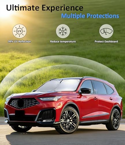 Windshield Sun Shade for Acura MDX 2021-2026 - Image 3