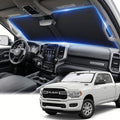 Windshield Sun Shade for Dodge RAM 2500 3500 Truck Accessories 2010-2025 2026 - Foldable Sunshade Sun Visor Protector Front Window Cover Custom Fit RAM 2Dr RegularCab, 4Dr QuadCab, CrewCab, MegaCab by AuyNeas