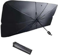 Car Windshield Sun Shade Umbrella, Sun Protection & Heat Insulation Shield, Foldable Quick Setup & Storage Front Window Cover, Reflecting Visor for Most Vehicles (Silver) by Unknown