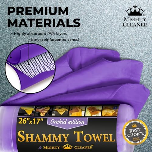 Premium Shammy Cloth for Car Drying – 2pk+1 Free – 26"x17" – Soft Chamois - Image 4