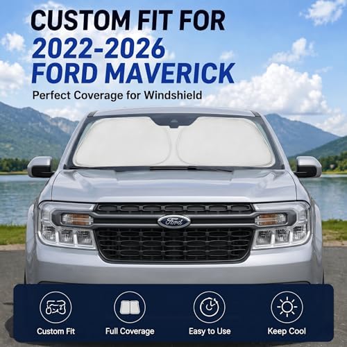 Custom Fit Windshield Sun Shade for Ford Maverick 2022-2026 - Image 2
