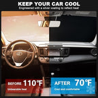 Foldable Front Windshield Sunshade fit for Toyota RAV4 2013-2018 - Image 2