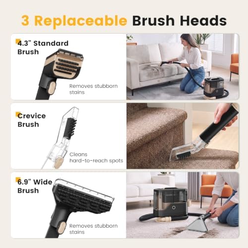 NEWBULIG Carpet and Upholstery Cleaner Machine Portable Carpet Shampooer - Image 3