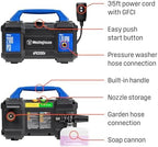 Westinghouse ePX3100v Electric Pressure Washer, 2100 Max PSI 1.76 Max GPM, Built-in Carry Handle, Detachable Foam Cannon, Pro-Style Steel Wand, 3-Nozzle Set, for Cars/Fences/Driveways/Home/Patios - Image 4
