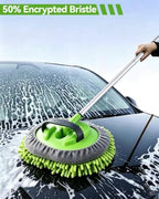 62’’ Car Wash Brush Kit with 2 Replacement Head Covers, Microfiber Car Washing Kit with Long Handle, Car Wash Mop for Cars RV Truck Exterior - Image 2