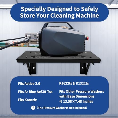 Heavy Duty Metal Pressure Washer Shelf - 20" x 10" - Image 3