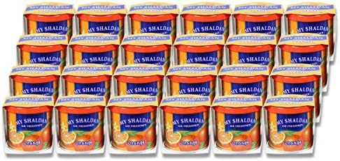 Pack of 24 My Shaldan Japanese Car Cup-Holder Natural Air Freshener Cans (Orange Scented) by AutoDynasty