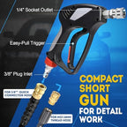 TOOLCY 5000 PSI Pressure Washer Gun Stainless Steel 3/8" Swivel Fitting - Image 6