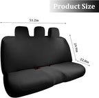 Car Seat Cover, Elastic Waterproof Dustproof Vehicle Back Seat Protector, Scratch Proof Automotive Interior Rear Bench Cover Accessories, Universal Fit (Black) - Image 2