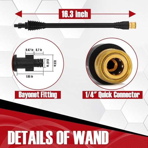JOEJET Pressure Washer Spray Gun and Hose 32FT, Extension Wand with Nozzles - Image 6