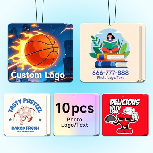 Bulk Custom Car Air Fresheners with Logo or QR Code by CDBUY