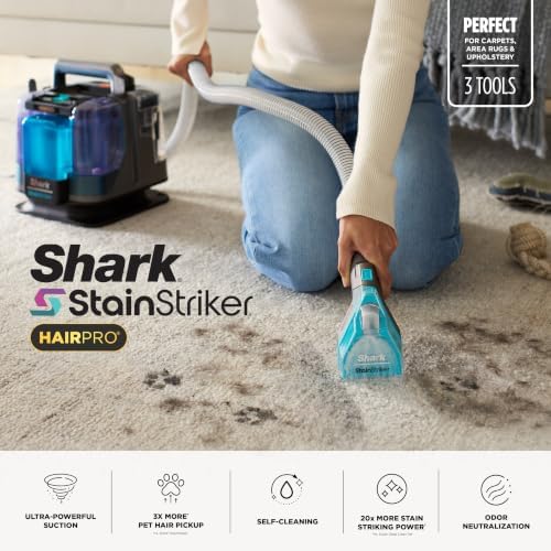 Shark StainStriker HairPro Portable Stain Cleaner, 3 Tools, PX253BRN - Image 2