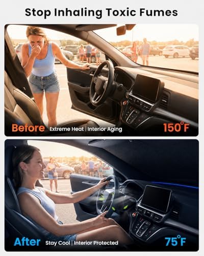 REEVAA Car Windshield Sun Shade for Honda Odyssey 2026 - Image 2