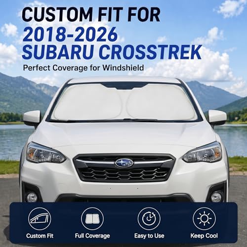 Custom Fit Windshield Sun Shade for Subaru Crosstrek 2018-2026 - Image 2