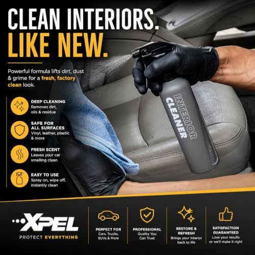 XPEL Interior Cleaner, 16 oz, Multi-Surface Auto Detail Spray Cleaner Kit - Image 3