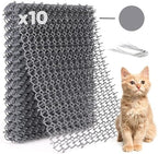 Petfolio 10 Pack Extra Large Cat Scat Mat for Cats - Cat Spike Mat 16.5 x 13.4 Inch with 1 Inch Spikes is Perfect to Keep Cats Away Indoor and Outdoor by Petfolio