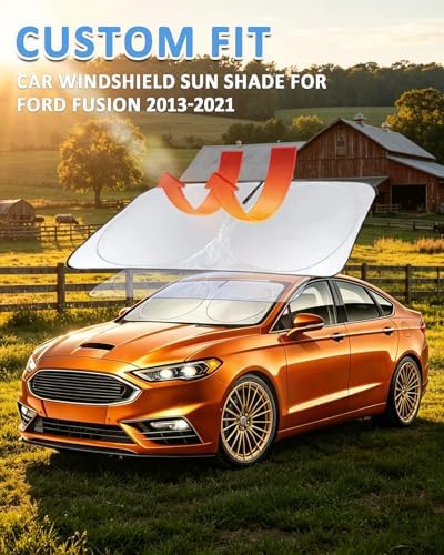 Sunshade for Ford Fusion 2013-2019 2020 2021 Windshield Sun Shade Shield - Image 3