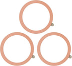 TENOC Universal Metal Ring Sticker, 3Pcs, Rose Gold | Compatible with iPhone/Samsung/Android Cellphones, Magnetic Phone Charger/Mount/Holder Conversion by TENOC
