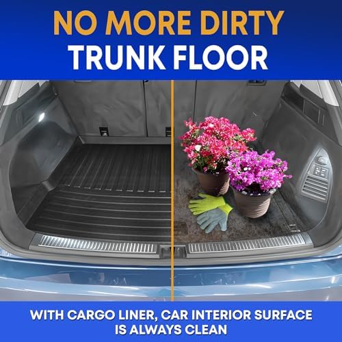 Premium Cargo Liner for VW Touareg 2011-2017 - 100% Protection - Custom Fit Car Trunk Mat - Easy-to-Wash & All-Season Black Cargo Mat - 3D Shaped Laser Measured Trunk Liners for Volkswagen Touareg - Image 4