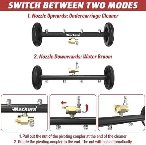 16 Inch Undercarriage Pressure Washer Attachment, 4000 PSI - Image 5