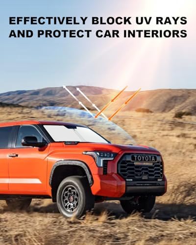 Foldable Front Windshield Sun Shade fit for Toyota Tundra 2022-2026 - Image 6