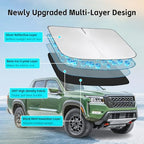 Windshield Sun Shade for Nissan Frontier 2022-2026 Sunshade - Image 3